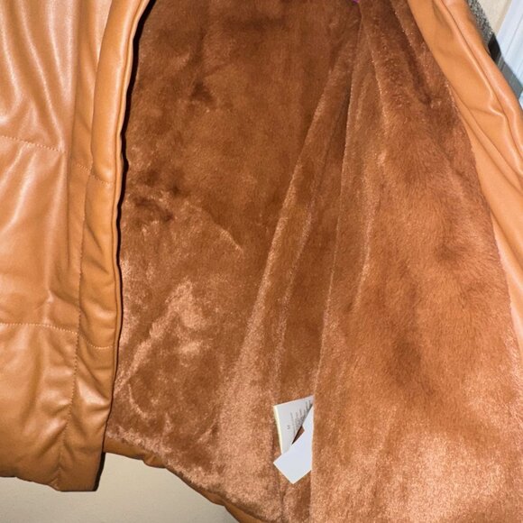 Brown Puffer Jacket M - Picture 4 of 7